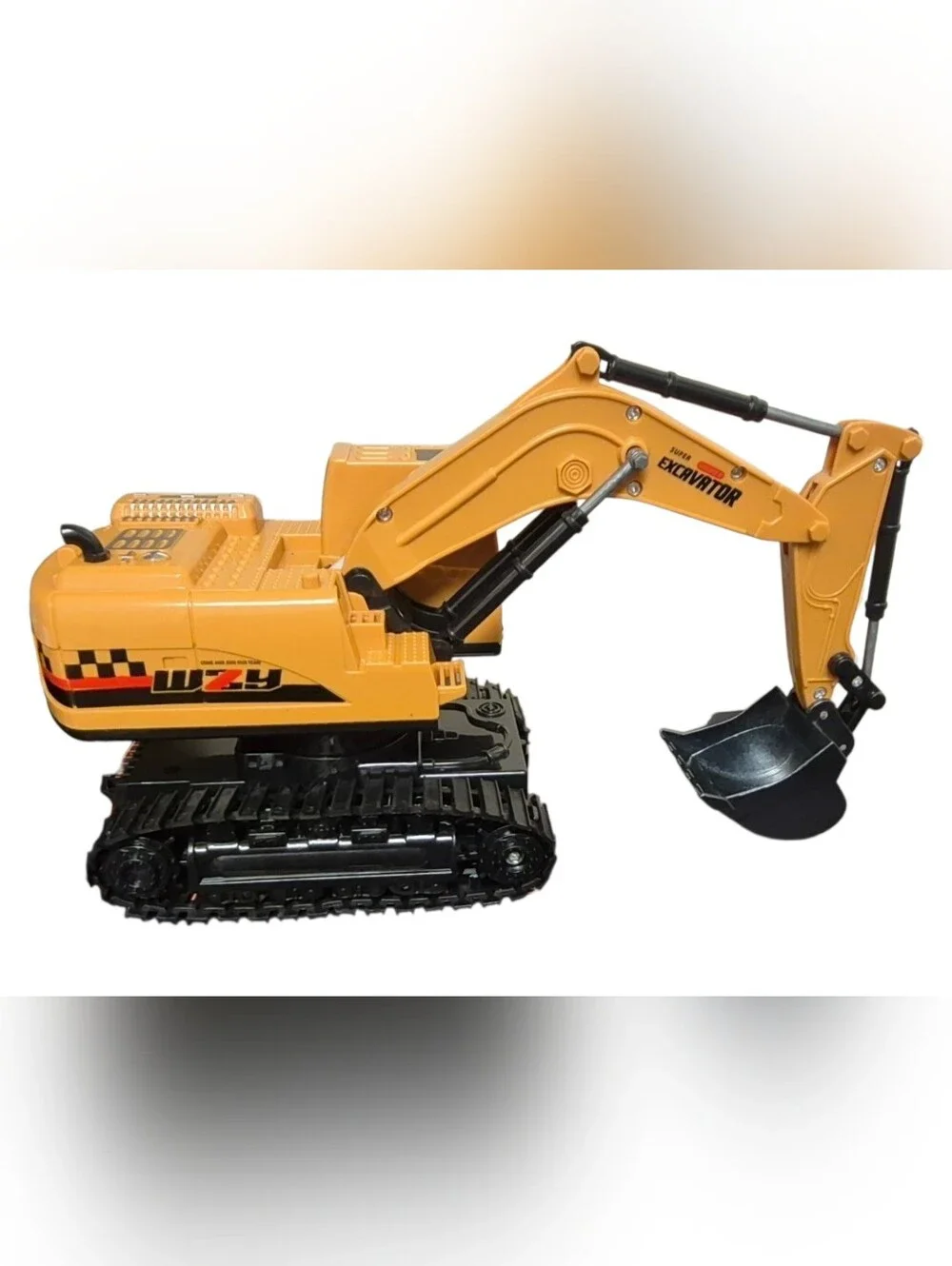 Yellow Remote Control Excavator Toy